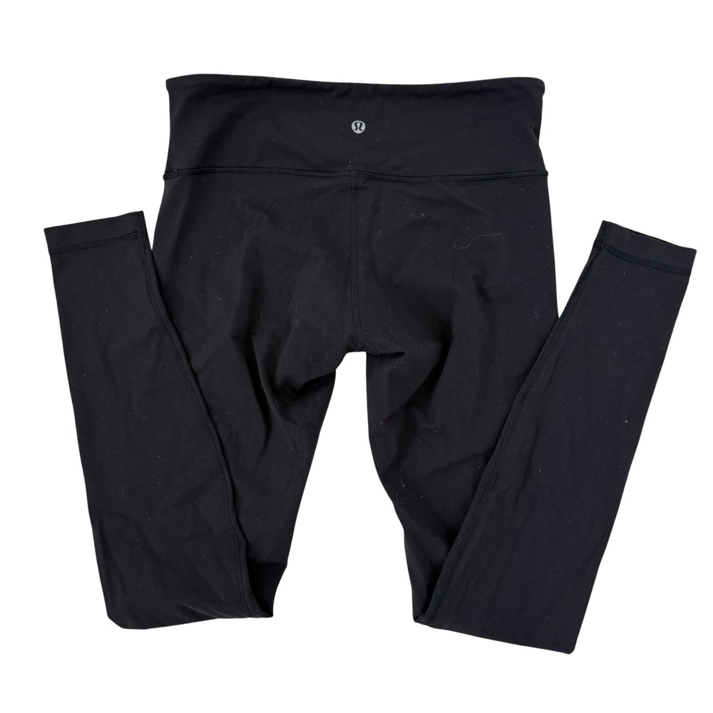 Lululemon Wunder Under High Rise Leggings Black Full Length Yoga Pants 28" Waist